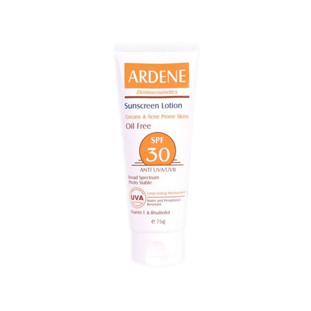 لوسیون ضد آفتاب فاقد چربی آردن SPF 30 وزن 75 گرم