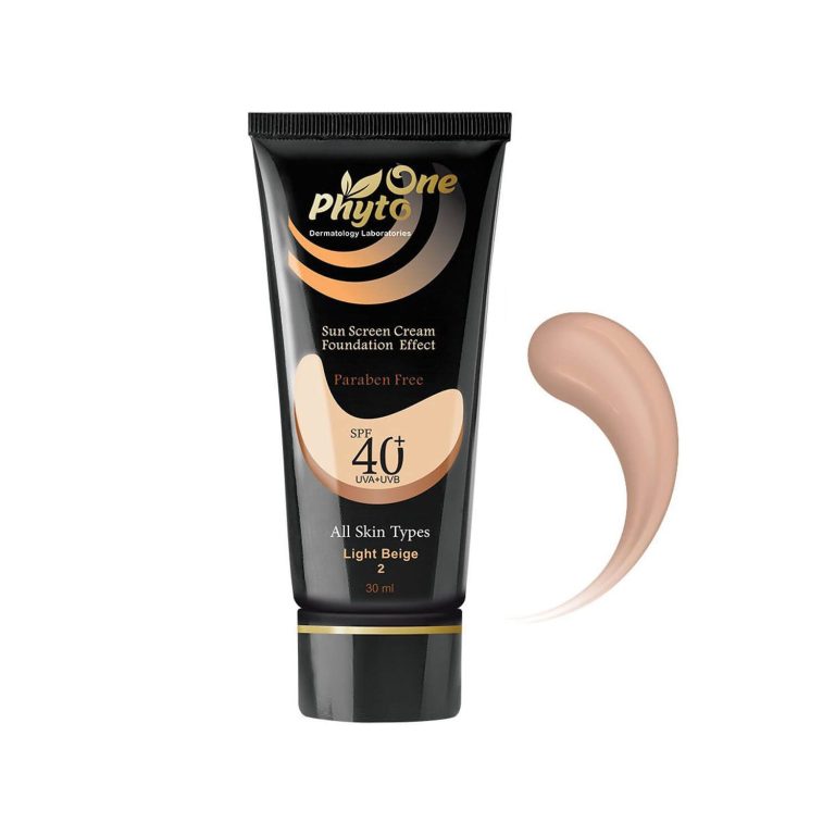 کرم ضد آفتاب کرم پودری فیتو وان SPF 40 مناسب انواع پوست حجم 30 میلی لیتر – بژ روشن