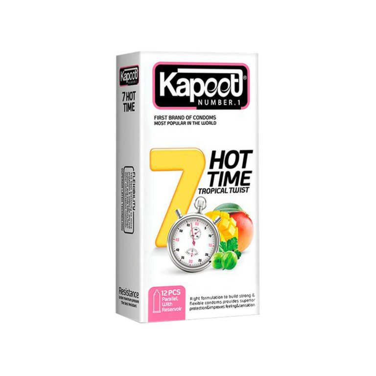 کاندوم کاپوت مدل 7Hot Time بسته 12 عددی