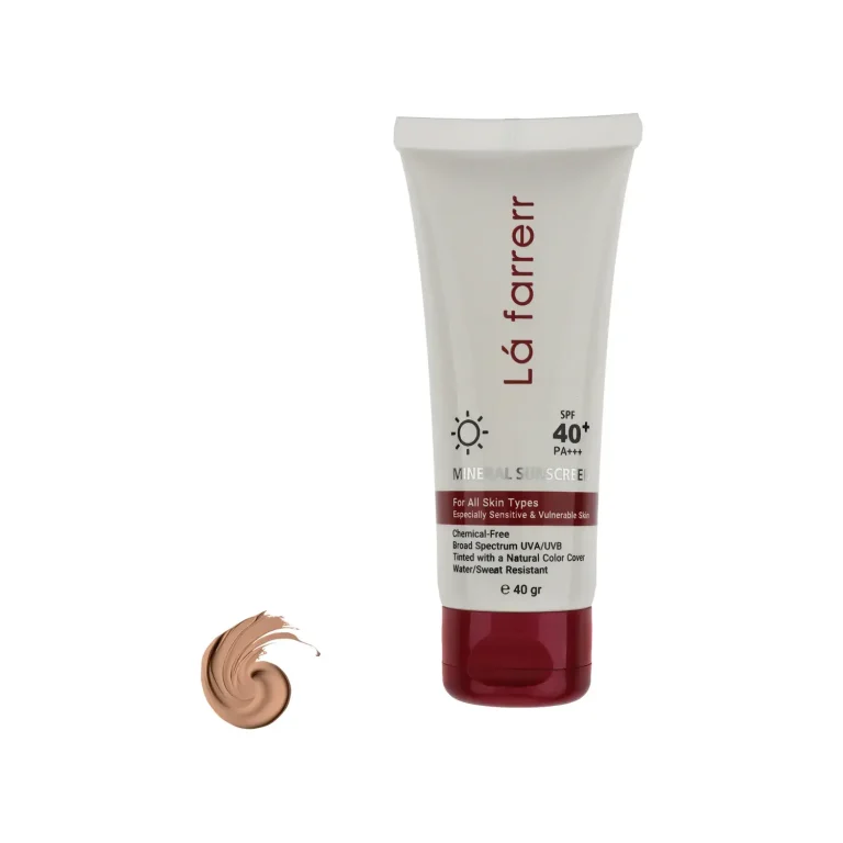 کرم ضد آفتاب مینرال SPF40 لافارر حجم 40 میلی لیتر – رنگی