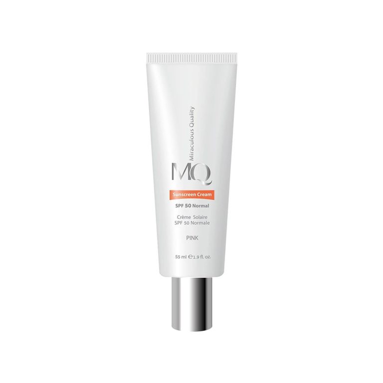 کرم ضد آفتاب نرمال SPF 50 ام کیو حجم 55 میلی لیتر – صورتی