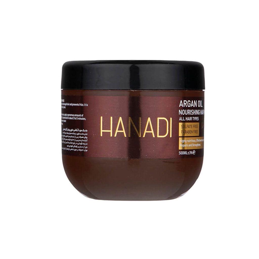 ماسک مو فاقد سولفات هانادی مدل Argan Oil حجم 500 میلی لیتر