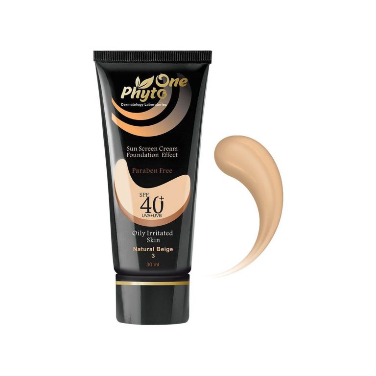 کرم ضد آفتاب کرم پودری فیتو وان SPF 40 مناسب پوست چرب حجم 30 میلی لیتر – بژ طبیعی