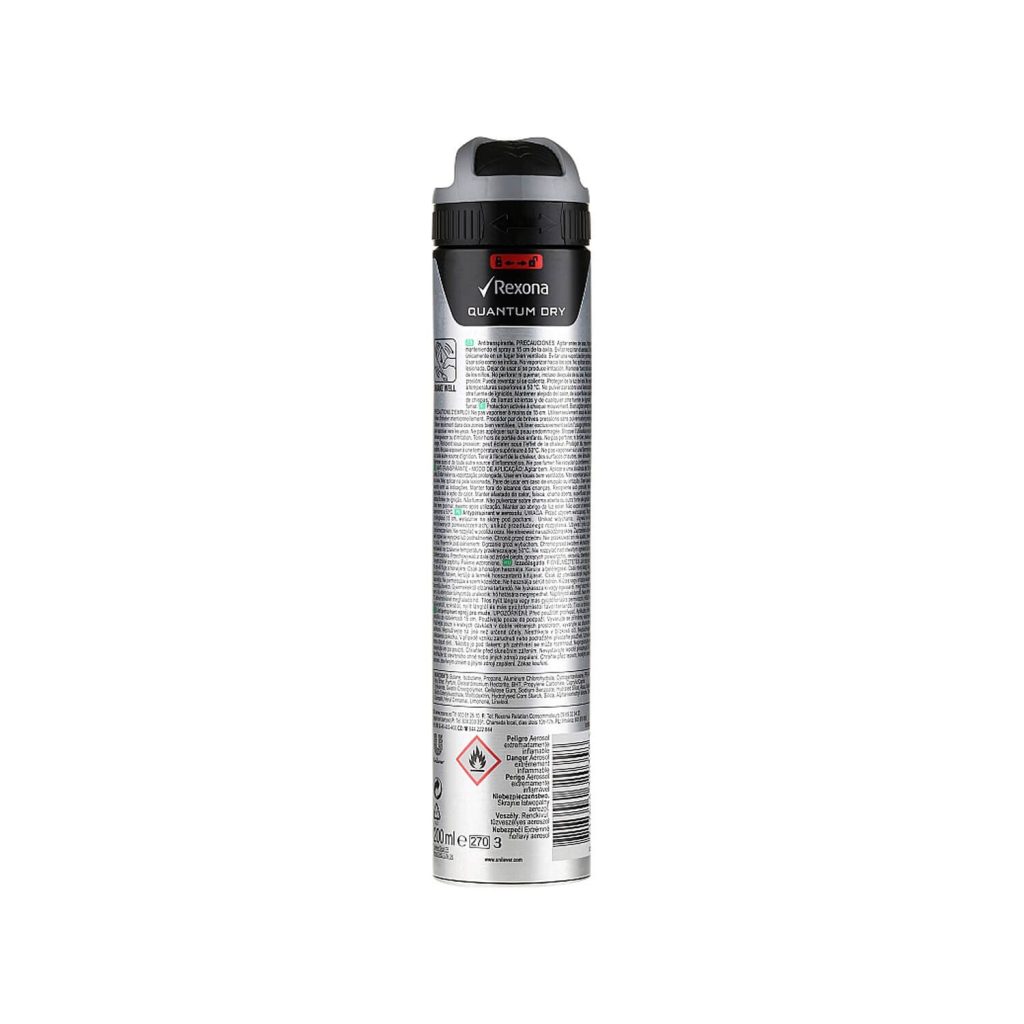 اسپری ضد تعریق مردانه رکسونا مدل Quantum Dry حجم 200 میلی لیتر