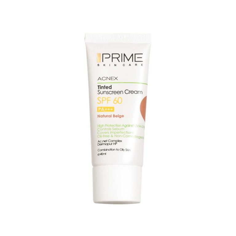 کرم ضد آفتاب Acnex پرایم SPF 60 حجم 40 میلی لیتر – بژ طبیعی