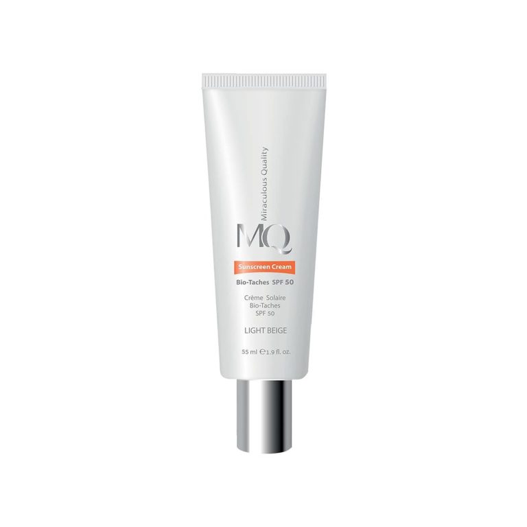 کرم ضد آفتاب و ضد لک بایوتچ SPF 50 ام کیو حجم 55 میلی لیتر – بژ روشن