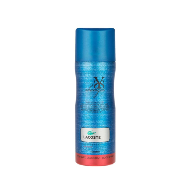 اسپری بدن مردانه شمیاس مدل Lacoste Essential حجم 200 میلی لیتر