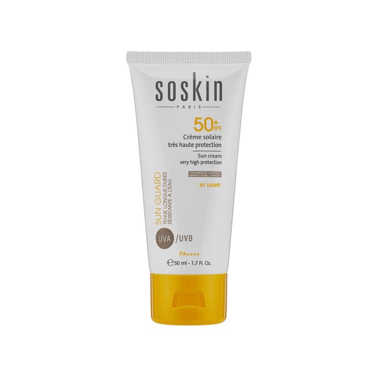 کرم ضد آفتاب SPF 50 رنگی ساسکین مناسب انواع پوست حجم 50 میلی لیتر – شماره 01