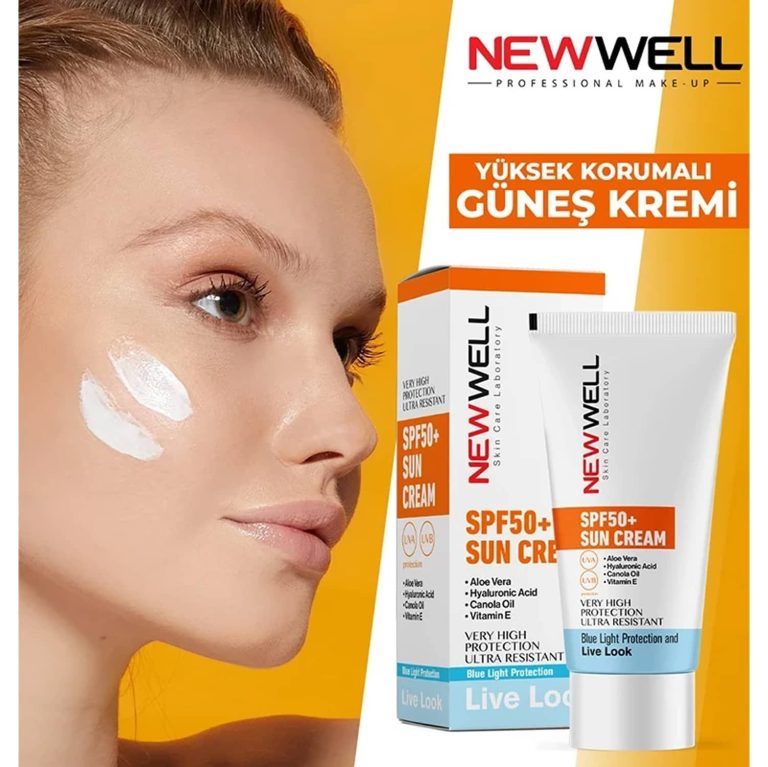 کرم ضد آفتاب SPF 50 نیوول مدل Live Look حجم 50 میلی لیتر – بی رنگ