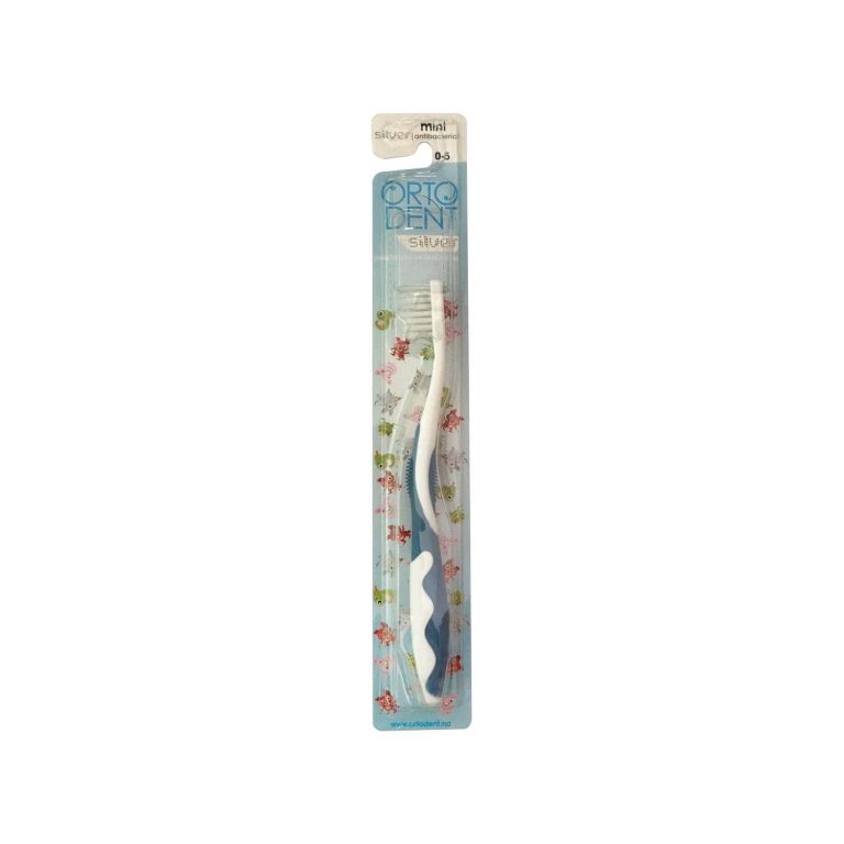 مسواک ارتودنت مدل Silver Mini مناسب 0 تا 5 سال – رنگ آبی
