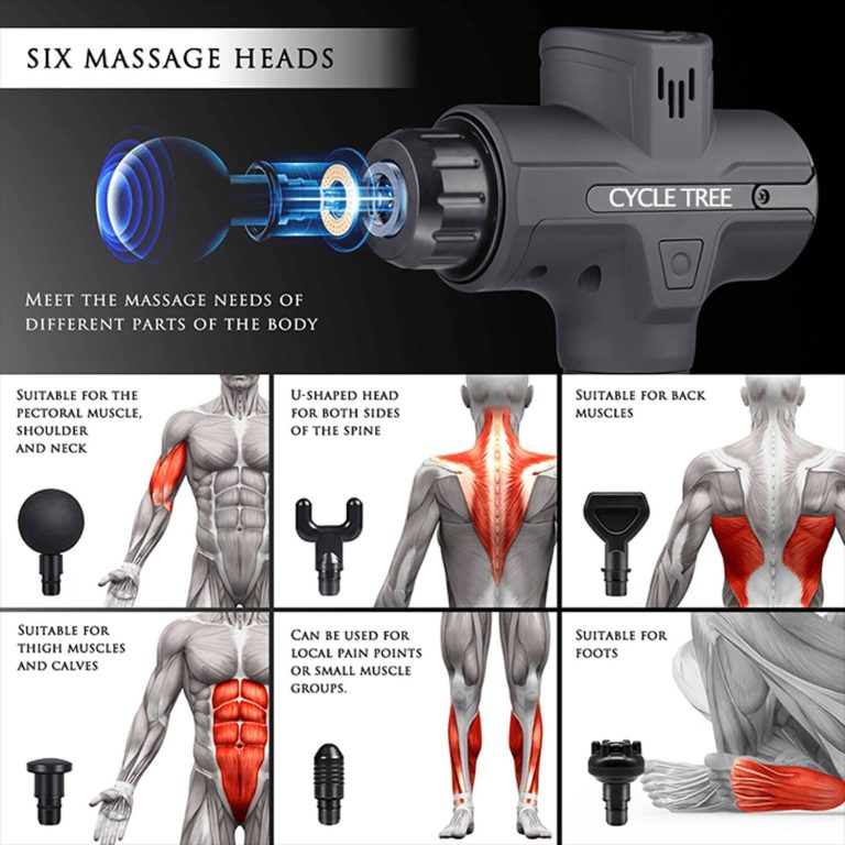 ماساژور تفنگی سایکل تیری مدل MG04 – مشکی