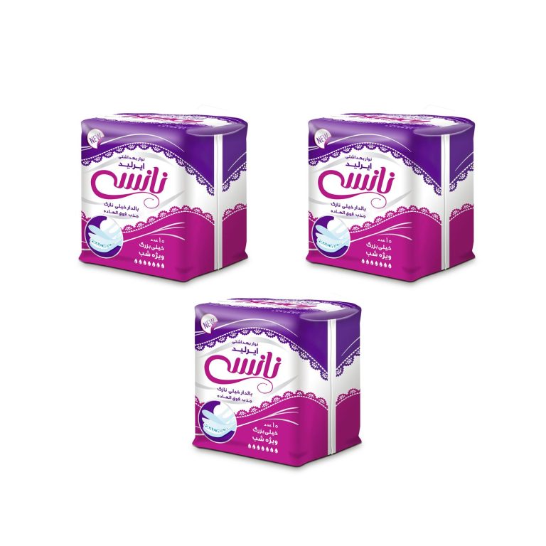 نوار بهداشتی بالدار نانسی مدل Air Laid ویژه شب بسته 10 عددی – پکیج 3 عددی