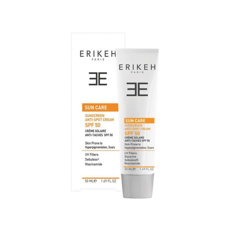 کرم ضد آفتاب و ضد لک اریکه SPF 50 مناسب انواع پوست حجم 50 میلی لیتر – بی رنگ