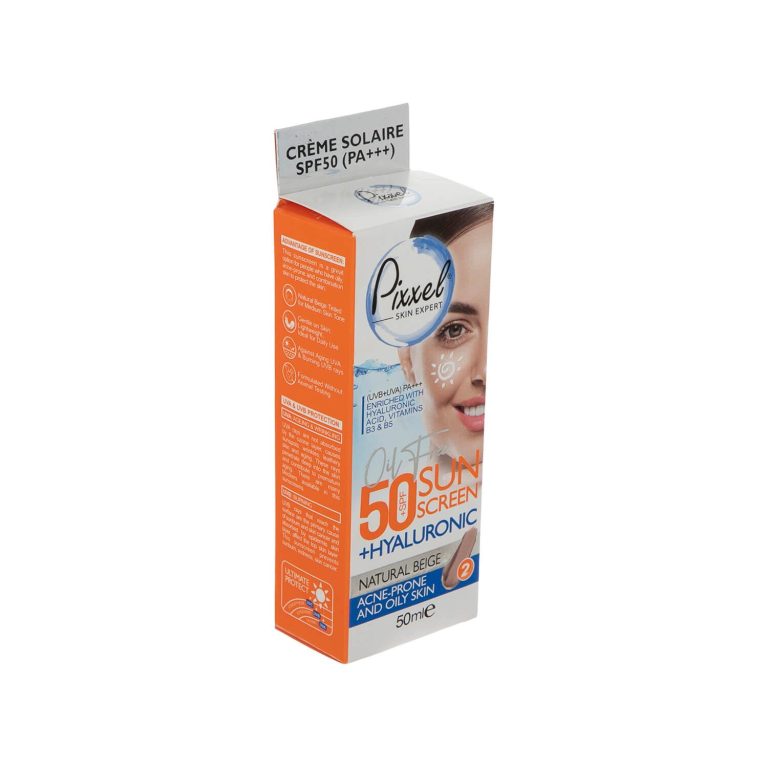 کرم ضد آفتاب پیکسل SPF 50 مناسب پوست های چرب، جوش دار و مختلط حجم 50 میلی لیتر – بژ طبیعی