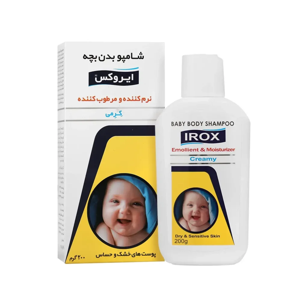 شامپو بدن کرمی کودک ایروکس وزن 200 گرم