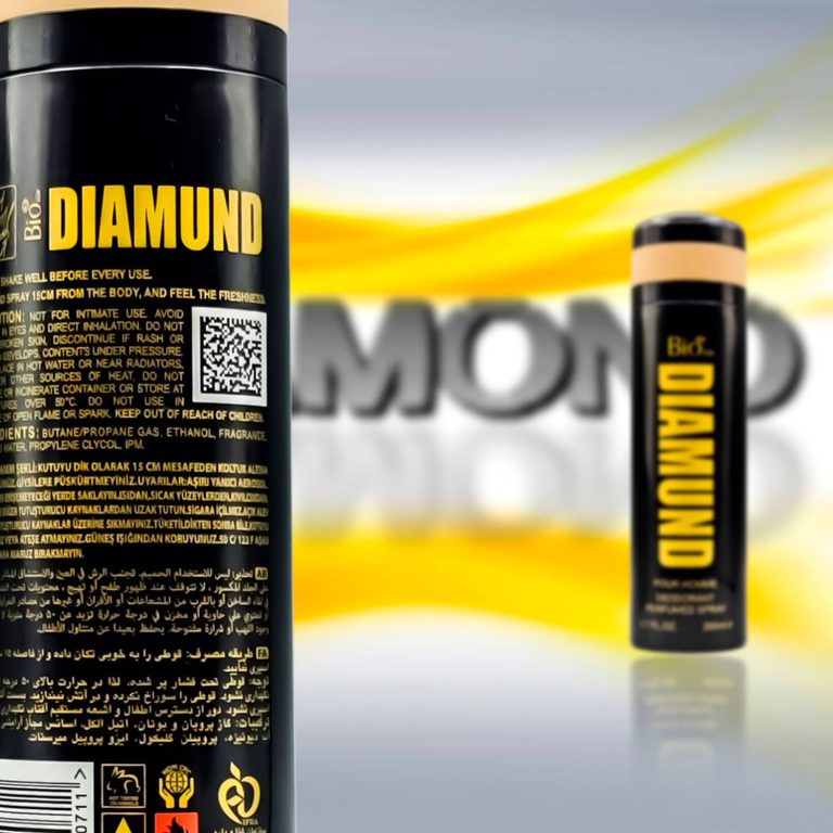 اسپری بدن مردانه بیو استار مدل Diamund حجم 200 میلی لیتر