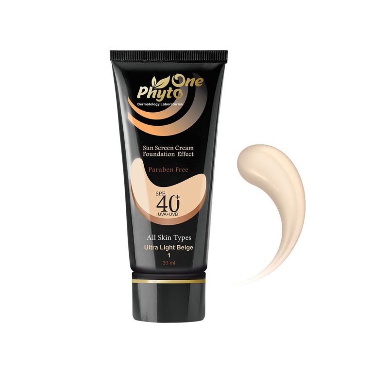 کرم ضد آفتاب کرم پودری فیتو وان SPF 40 مناسب انواع پوست حجم 30 میلی لیتر – بژ خیلی روشن