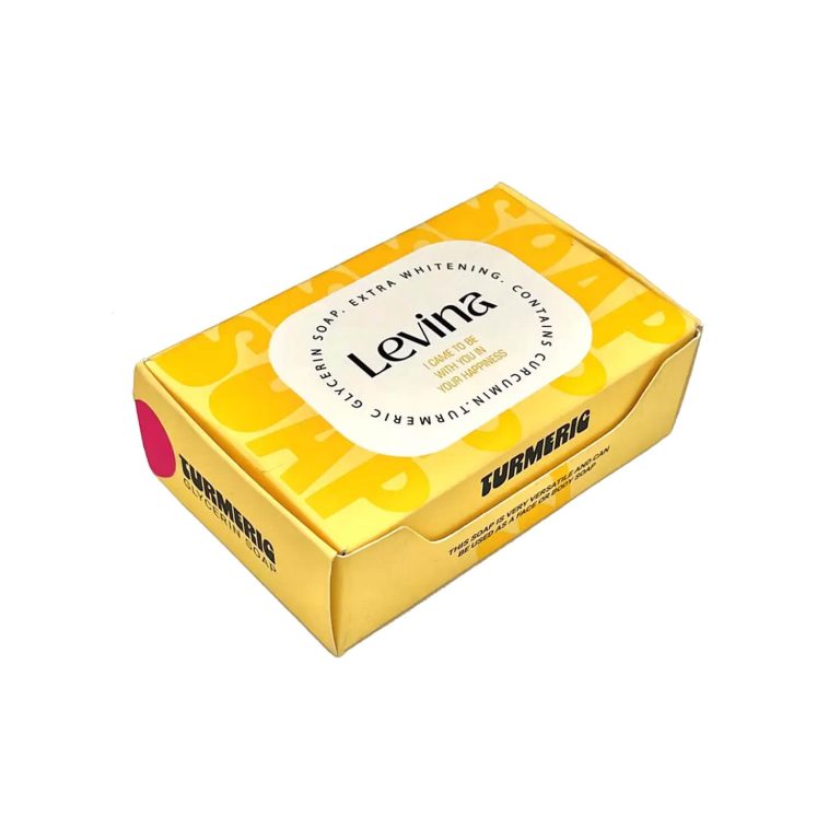 صابون گلیسیرینه لوینا حاوی عصاره زردچوبه وزن 120 گرم