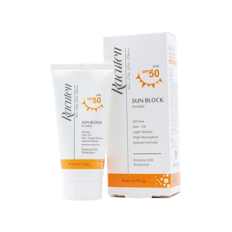 کرم ضد آفتاب SPF50 راکوتن مناسب پوست معمولی تا چرب – بی رنگ