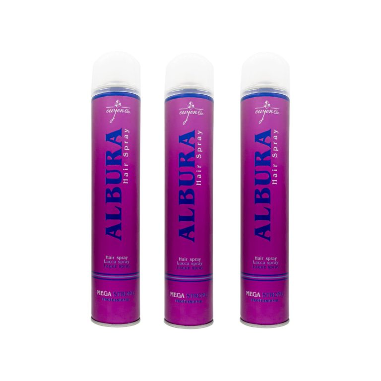 اسپری حالت دهنده مو آلبورا مدل Mega Strong حجم 500 میلی لیتر مجموعه 3 عددی
